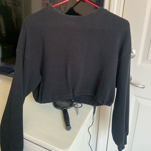 forever 21 medium long sleeve crop top